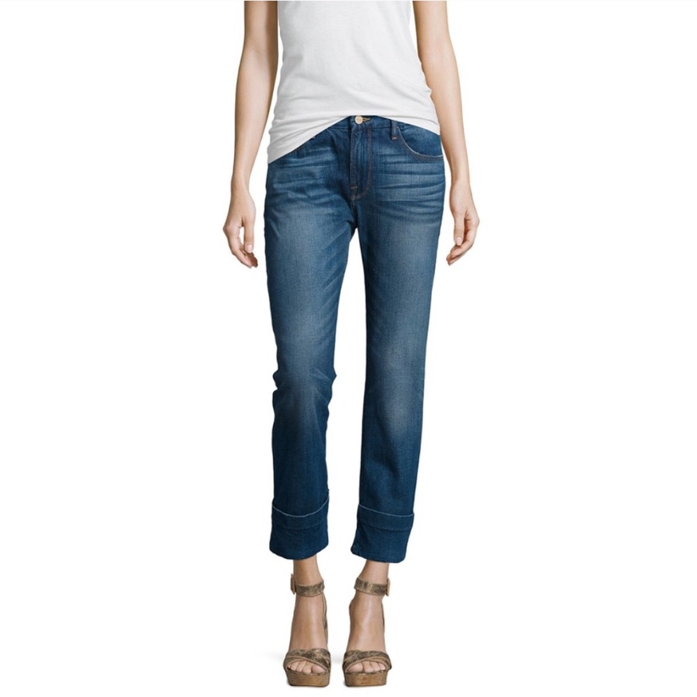 Frame Le Grand Garçon Cuffed Boyfriend Jeans EUC